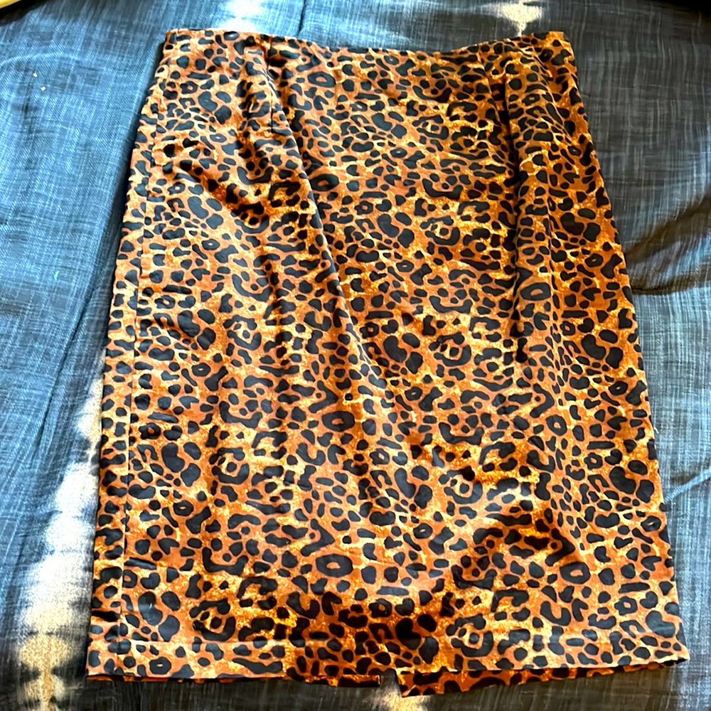 Old Navy animal print pencil skirt size 12